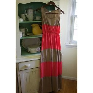 Stripped maxi dress